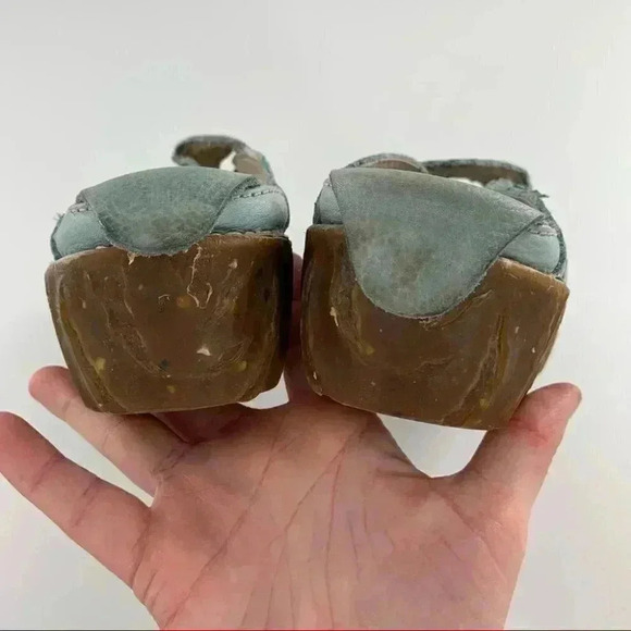 El NaturaLista flats  size 36 blue leather fairycore comfort mules artisan clogs - Picture 8 of 12